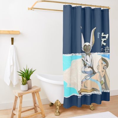 Aang Bonzu Skyness Shower Curtain Official Avatar: The Last AirbenderMerch